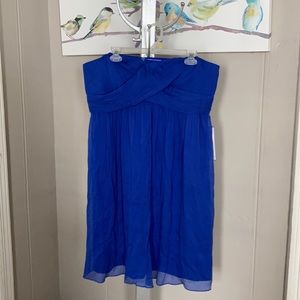 Royal Blue strapless Dress J. Crew  size 18